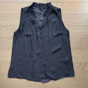 Banana Republic Dark Blue Sleeveless Blouse